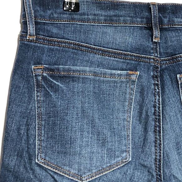 Loft Jeans Womens 8 Modern Skinny Mid Rise Tapered Medium Wash Raw Hem Ankle - Picture 7 of 12